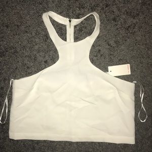 White crop top